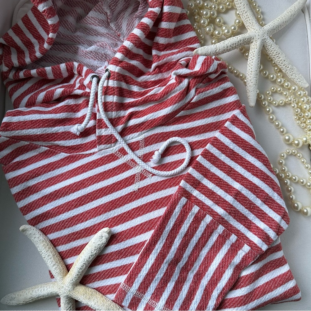 J.Crew Contrast Stripe Hoodie Sweatshirt